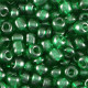 Glas rocailles kralen 6/0 (4mm) Transparent agata green